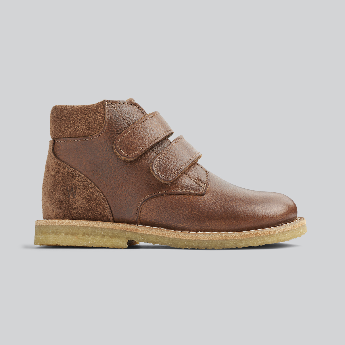 Produktbillede sideskud af brune Wheat sko